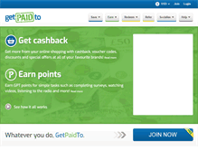 Tablet Screenshot of getpaidto.com